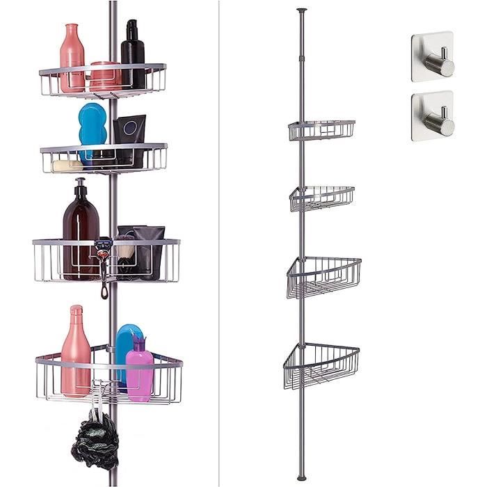 Smartpeas Étagère De Douche Télescopique - 4 Paniers - Taille Réglable