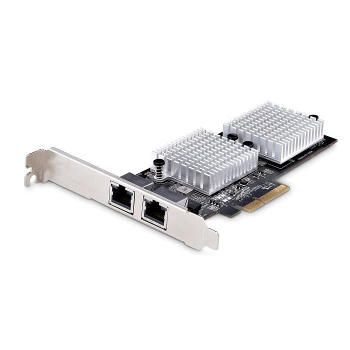 StarTech.com Carte Adaptateur Réseau PCIe 10GbE 2 Ports Carte Ethernet Adaptateur réseau PCIe 3.0 x4 profil bas 10 Gigabit Ethernet x 2 - vue 4