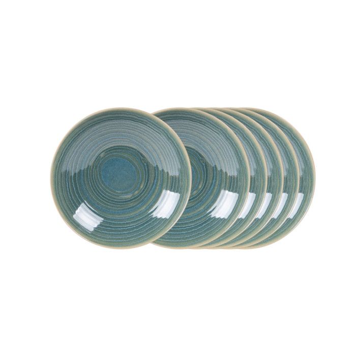 Assiette à dessert moon lagon 21 cm (lot de 6) - Table Passion