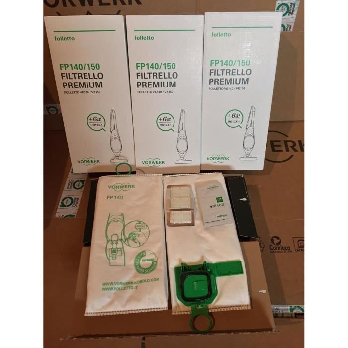 6 Sacs Compatibles Pour Aspirateur Folletto VK130 VK131
