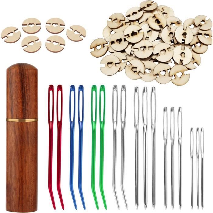 5 Aiguilles De Sellier émoussées NO7 Aiguilles De Sellier 4,2 Cm X 0,7