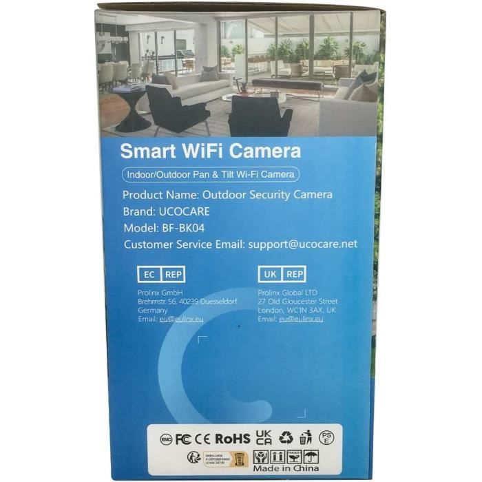 4G LTE Camera De Surveillance Sans Internet Solaire Avec Carte SIM, UCOCARE 4MP Camera Exterieur Sans Fil Solaire, Batterie 15000 MAh, PTZ 355°/120°, Vision Nocturne Couleur, AI Détection Alarme, IP67