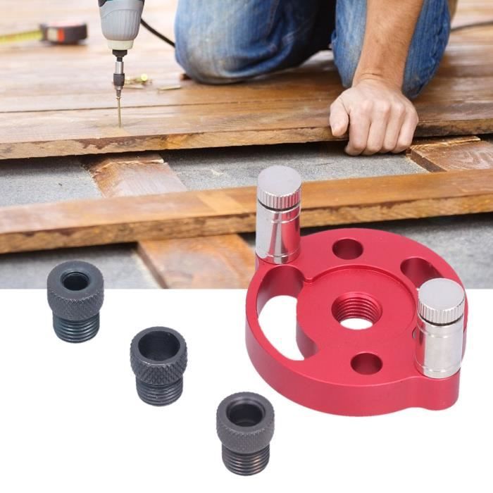 Manchon De Perçage Métal 3 En 1 Pour Gabarit De Cheville - Diamètres 6/8/10/12/15 Mm, Filetage M20 - Pour Travail Du Bois - 13