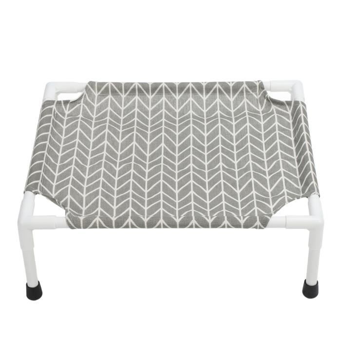 Comparer les prix de VGEBY Lit pour chien surélevé Lit surélevé pour chien, lit surélevé robuste et rafraîchissant, animalerie coussin Motif Losange