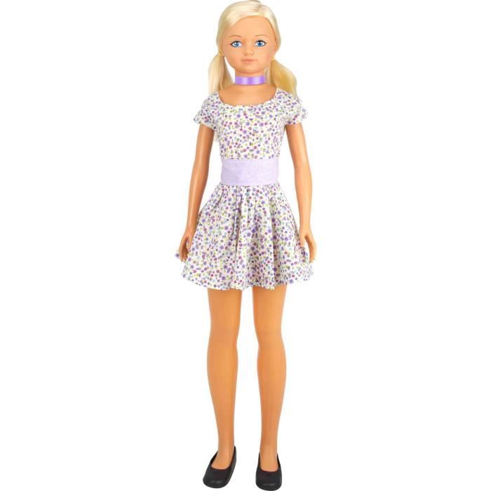 Vicam Poupee Geante Maria Robe Violet Achat Vente Poupee Cdiscount