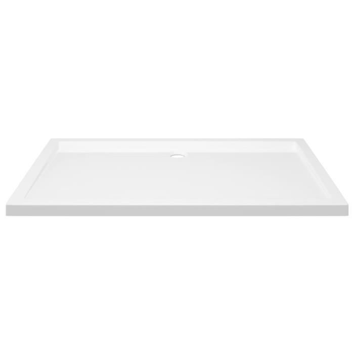 Receveur de douche extra plat YIN 70x120 cm - ABS renforcé en fibre de verre - Blanc