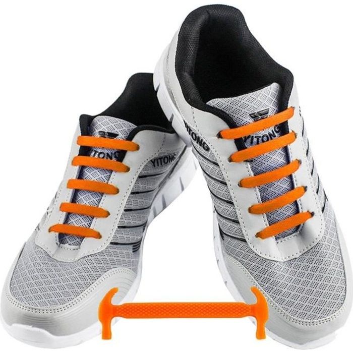Nouveau élastique sans cravate Lacets Chaussures De Sport Trainer Athletic Sneakers Lacets de Chaussures Unisexe