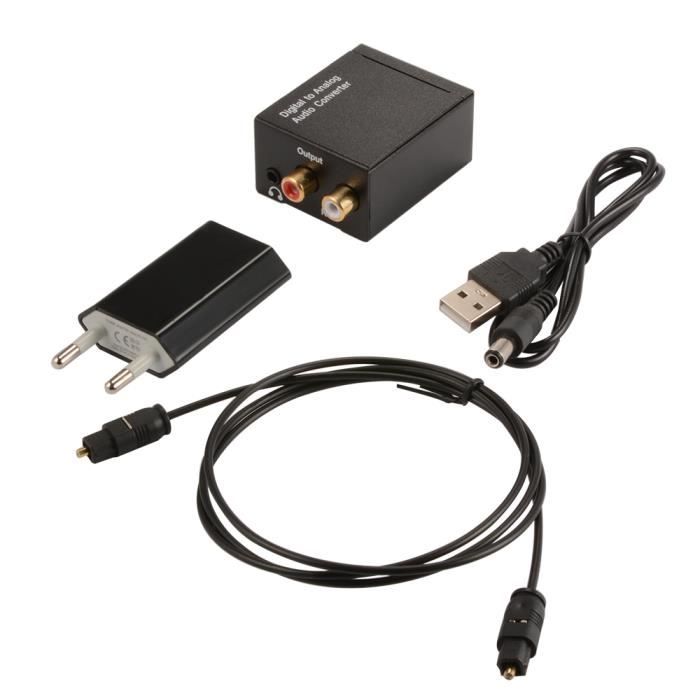 Câble optique Toslink RCA L R convertisseur audio numérique AC1693