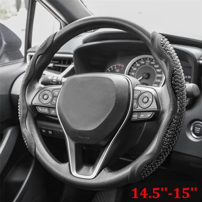 Couvre Volant Pour Voiture, Microfibre, Cuir, Taille Universelle 37-39 Cm