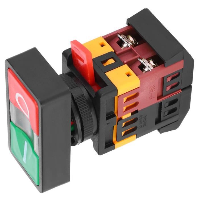 YOSOO Interrupteur à bouton Interrupteur à double bouton-poussoir AS-22 ...