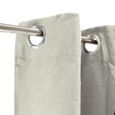 SUEDEN - Rideau en suédine parfait pour habiller vos fenêtres 100% Polyester - 140 x 250 cm - Beige clair-1