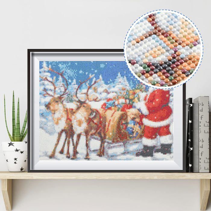 Kit Broderie Diamant 5D – Lion Majestueux – Tableau à Strass Complet à Faire Soi-même