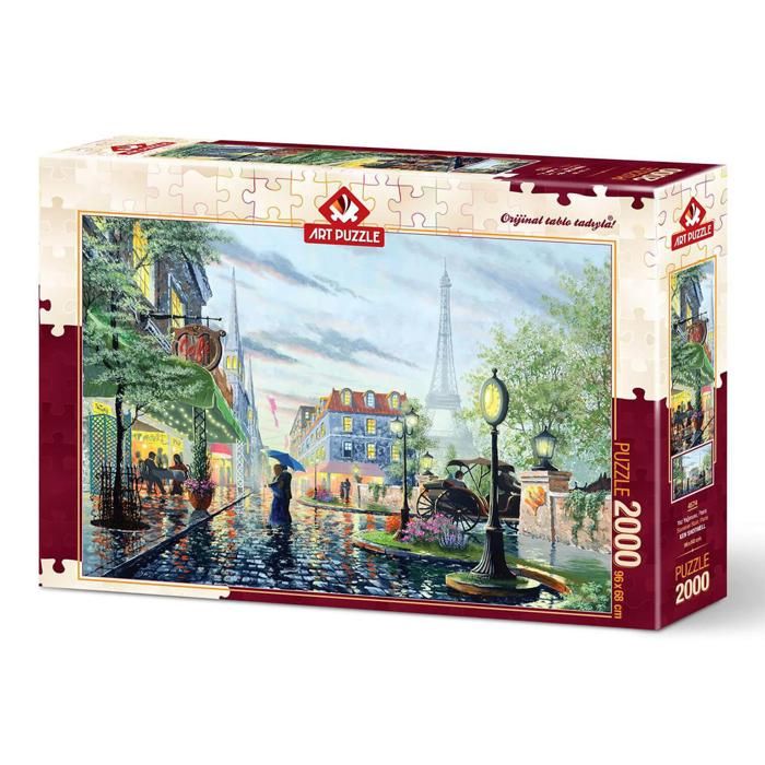 Puzzle 2000 pièces : Pluie d'été, Paris - Cdiscount Jeux - Jouets
