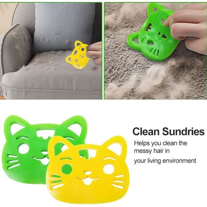 Ramasse Poils Animaux Machine à Laver Boule, 12 Pièces Retire Poils Animaux, Anti-Peluches Lave Casquette Machine A Laver