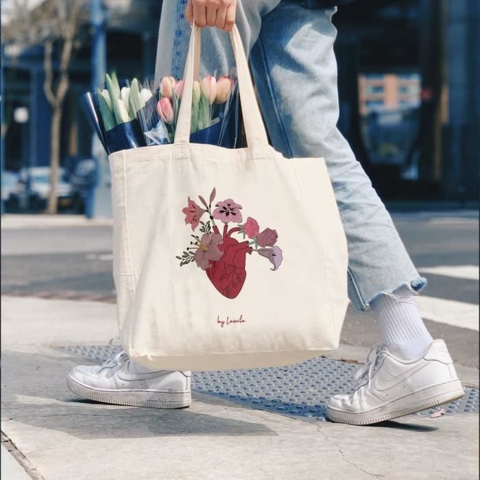 Sac fourre tout tissu hot sale