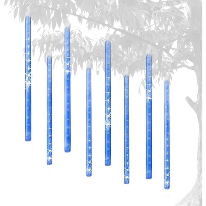 Guirlande LED Météores Aigostar - 8 Tubes De 30 Cm, 192 LEDs RGB - IP44 Imperméable - Pour Noël, Fêtes Intérieur/extérieur