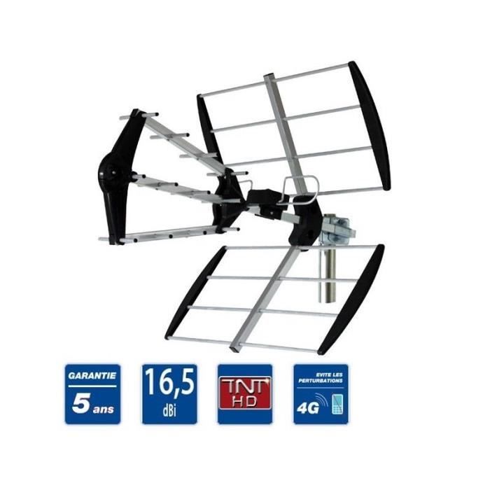 ANTENNE DE TOIT MAISON TNT HD TELE TV TELEVISION EXTERIEURE UHF FILTRE — free download