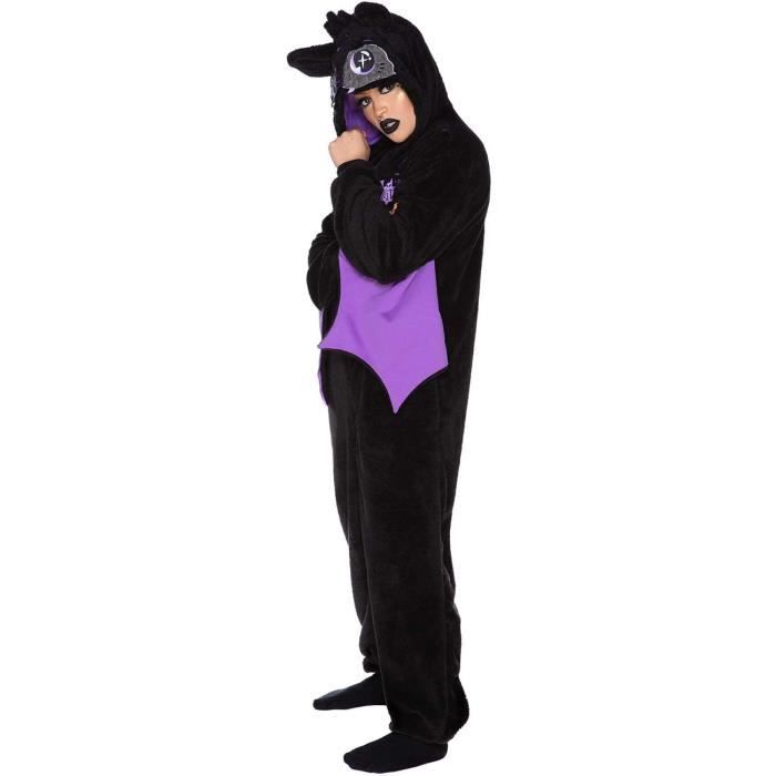 Kigurumi noir et violet chauve souris goth Bloodsucker Onesie KILLSTAR Noir Cdiscount Pret a Porter