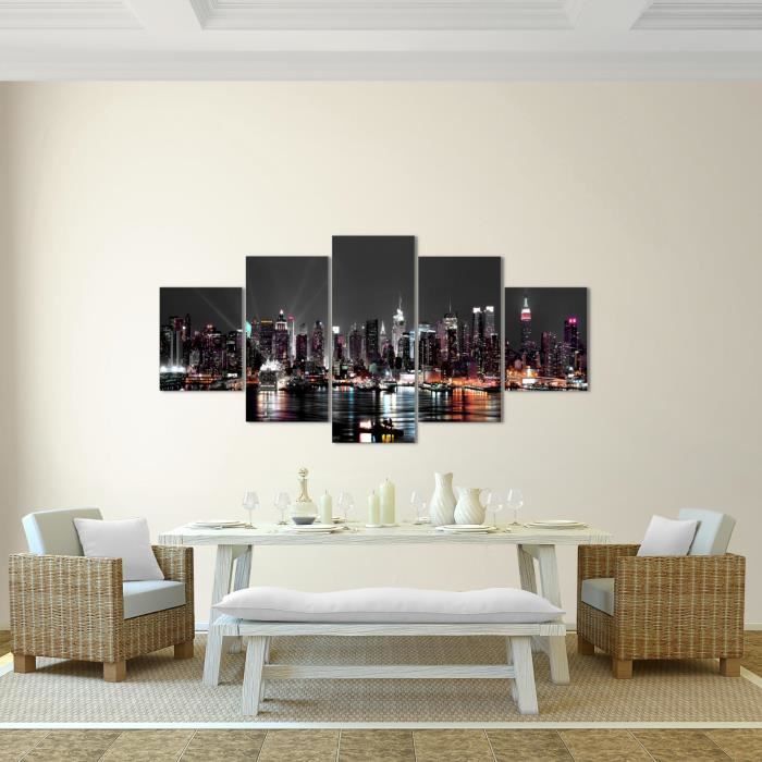 Toile Déco New York 120x40 Cm - Impression Sur Toile, Prête à Accrocher | Visario