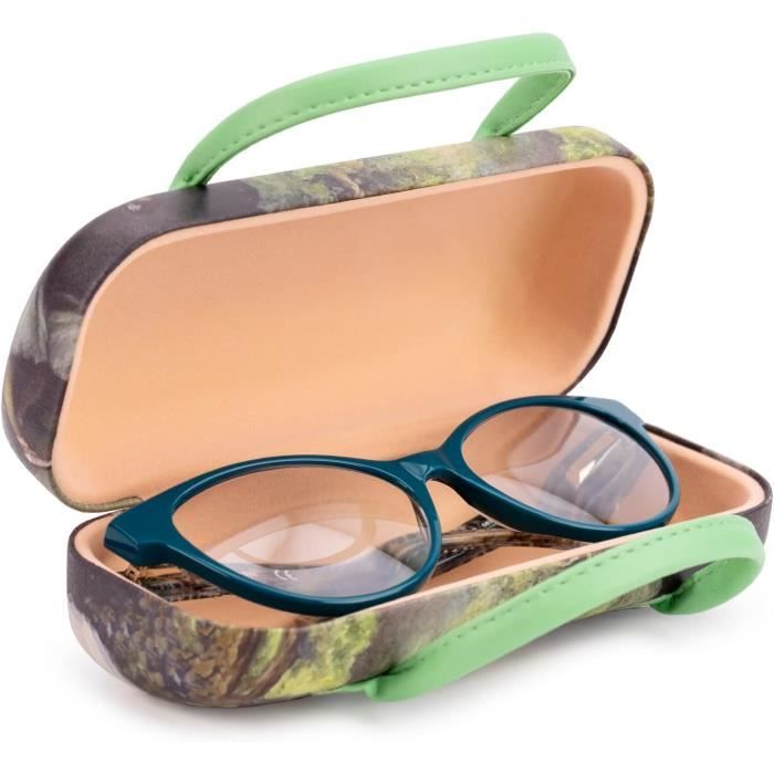 RiToEasysports Boîte à Lunettes De Ski Rigide EVA – Étui De Transport Avec Fermeture Éclair, Noir, 22x12x12cm, Protection Anti-Choc