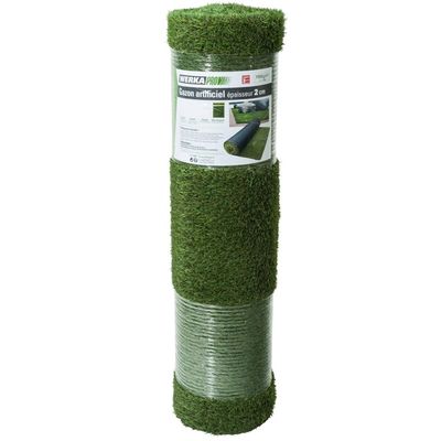 Gazon Artificiel WERKA PRO 1cm - Rouleau 1x4m (4m²), Vert, Anti-UV, Perméable - Pour Jardin Et Balcon