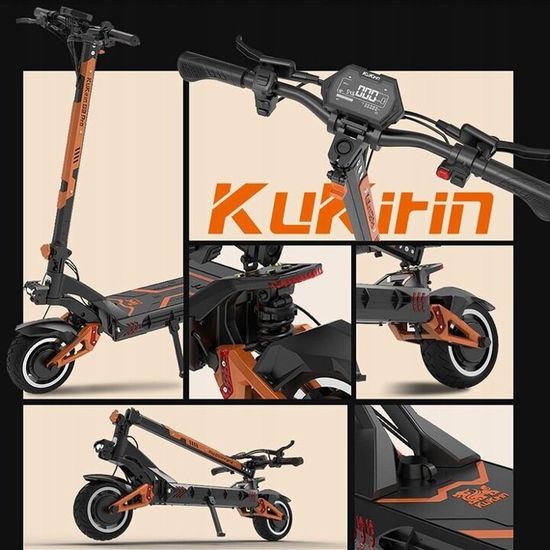 Trottinette Électrique Adulte KuKirin G3 Pro - Autonomie 80km, Vitesse Max 25km/h, Poids Max 120kg - Double Frein Hydraulique, Suspension Tout Terrain - 11