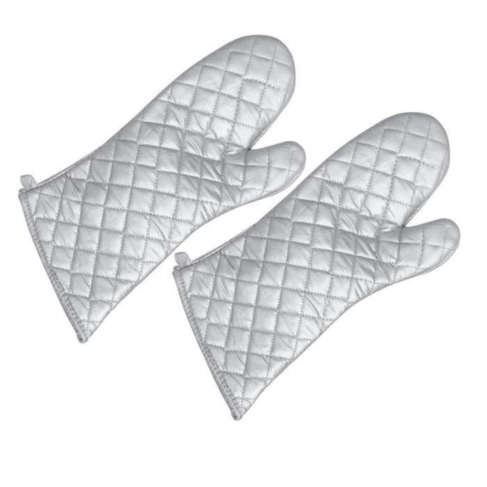 Gants de Cuisson Résistant à la Chaleur Type 4 Gants Manique Antidérapants  Coton Cuisson Moufles - Cdiscount Maison