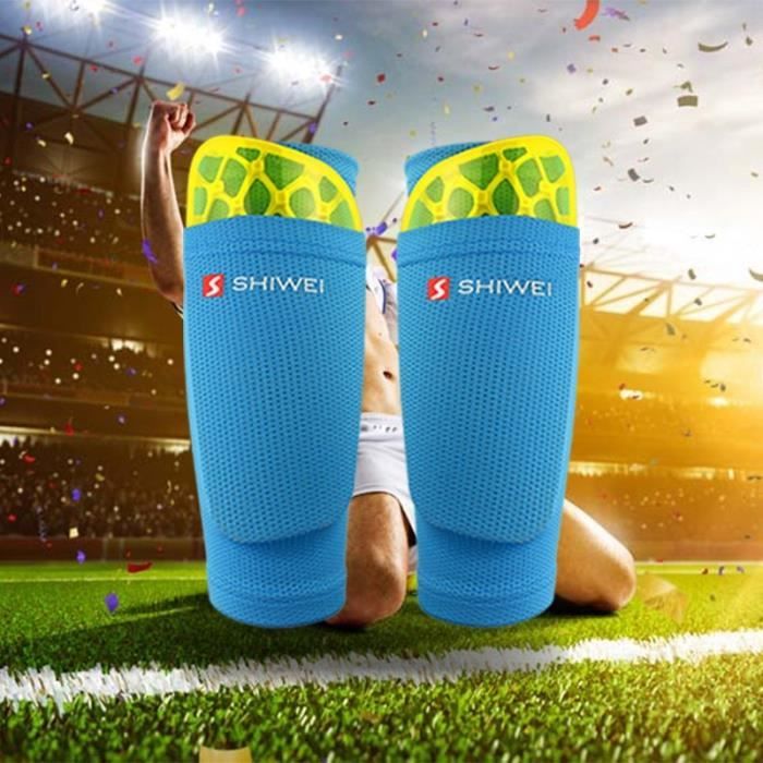 Protège-tibia de Football avec poche, 1 paire, manchons pratiques pour les  jambes, chaussette de soutien en N - Cdiscount Sport