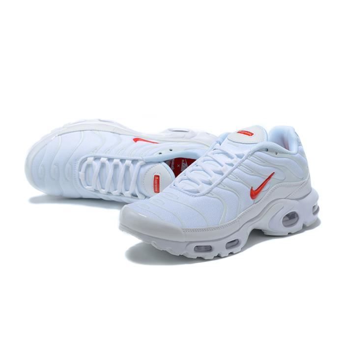 Nike tn deals blanche et rouge