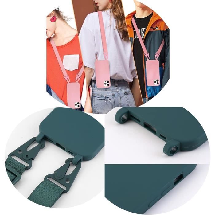 Coque Silicone Avec Collier Pour Oppo A74 5G / A54 5G – Marque Kwmobile – Neuf