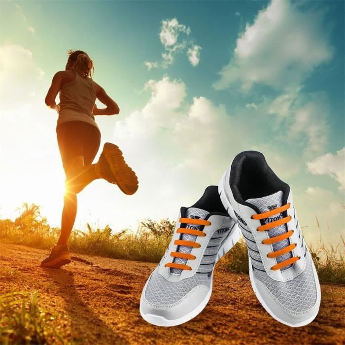 WELKOO® Lacets Elastique en Silicone Sans Lacage Etanche pour - Main Image