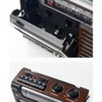 Lecteur et enregistreur de cassette radio vintage WUBAILI - Haut-parleur et micro intégrés - Marron-3