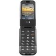 DORO 7988 Case - Coque de protection pour téléphone portable DORO 6040, 6060, 7030 - Simili cuir - Noir-3
