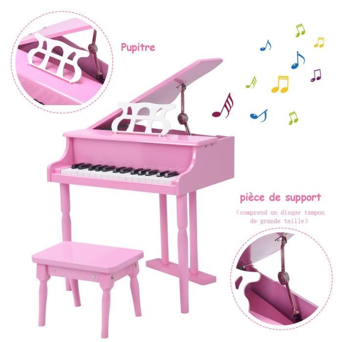 Piano rose pour fille - 10 IS