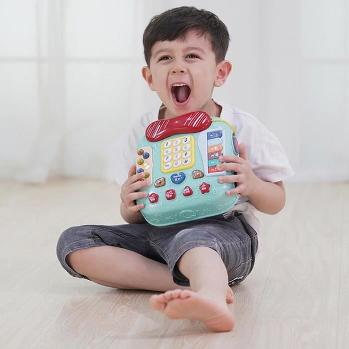 Bébé téléphone jouet voiture de jouet musical jouet d'éducation précoce  jouet préscolaire pour bébé noël nouvel an cadeau Bleu - Cdiscount Jeux -  Jouets