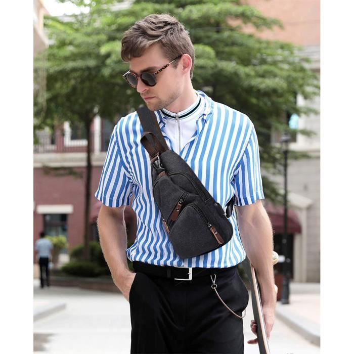 Sac porté sales travers homme