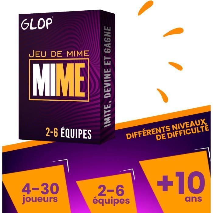 Glop Mime - Jeu de Mimes - Jeux de Société Adulte, Familles et Enfa