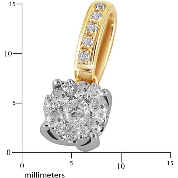 sautoir Colliers Goldmaid bicolore - JFSA Vente A5135BI Collier et 585/1000 (14 / carats) Pa - Goldmaid Achat Or - - 1.1 Diamant - Femme gr - Goldma collier