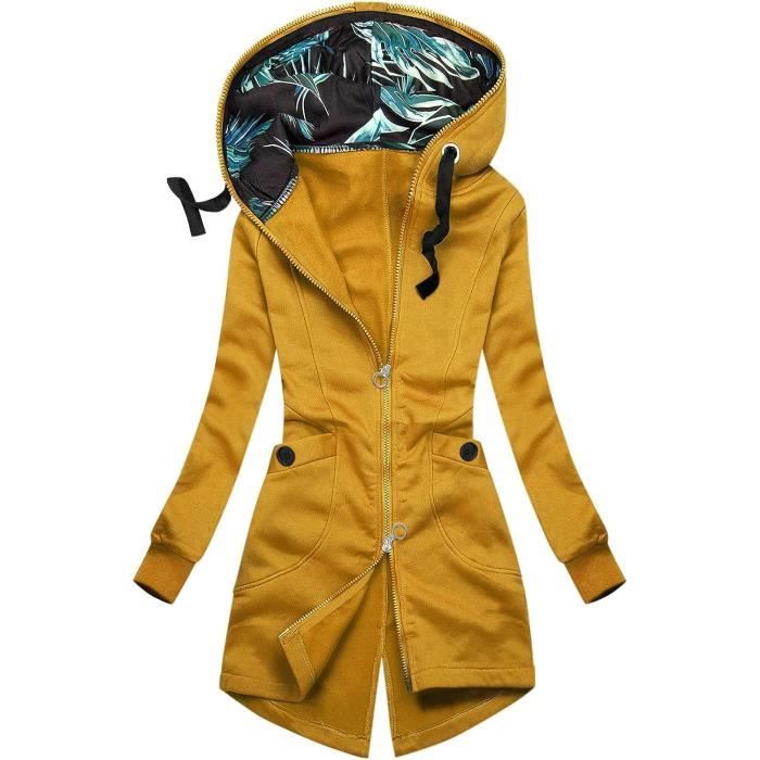 Veste longue jaune deals
