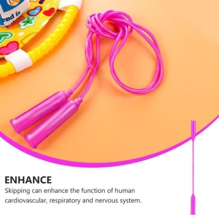 2 Balles De Corde à Sauter Sans Fil – Accessoire Fitness, Rose, Matériau ABS, Portable