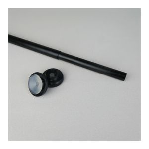 Tringle Autobloquante Extensible Ateliers28 - Longueur 80-110 Cm, Embout Boule, Décor Laiton - Pour Rideaux Légers - 13