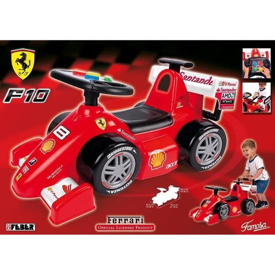 FEBER Porteur F1 FERRARI Cdiscount Jeux Jouets