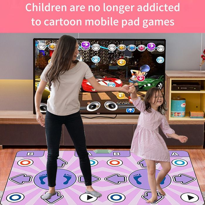 Tapis De Danse Électronique 100 Chansons – Jeux Et Fitness Pour Enfants (Violet)