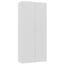 Armoire De Rangement Gris Brillant 80 X 35 5 X 180 Cm Agglomere
