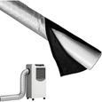 Housse tuyau climatiseur mobile,Boucle réglable,Robuste et durable,Installation facile,Adapté aux Tuyaux de 5 et 6 Pouces,152*50cm