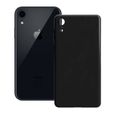 Protection pour téléphone Portable iPhone XR Contact Silk TPU Noir-0