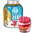 ISO WHEY ZERO 100% Pure Whey Protéine Isolate (Framboisier) - Prise de Masse - 2kg - Laboratoire Français Eric Favre-0