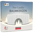 20 Bougies Noël Cire D'Abeille 100% - Ø1,25cm, Flamme Propre, Parfum Miel