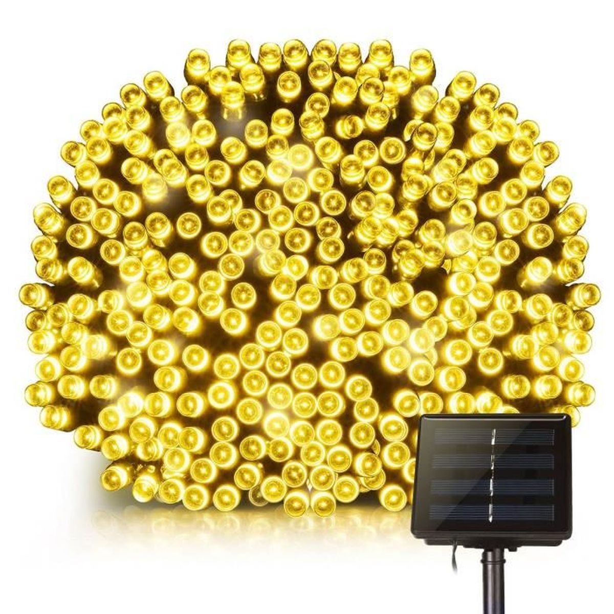 Guirlande Solaire Exterieure 22 Metres Etanche Ip64 Guirlande Lumineuse Blanche Chaude Decoration Pour Maison Exterieur Jardin Achat Vente Guirlande Solaire Exterieur Bientot Le Black Friday Cdiscount