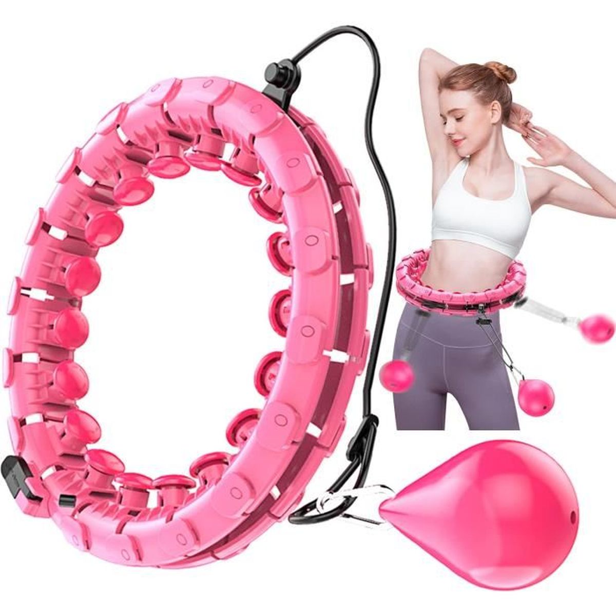 Cerchio Fitness Zeno Smart Hula: Ponderato, Regolabile, Antiscivolo – Nuovo!